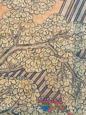 In the manner of Qiu Ying 仇英 (1494-1552): 'Festival in Chinese Garden', ink and colour on silk, 17/18th C. — photo 40