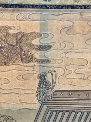 In the manner of Qiu Ying 仇英 (1494-1552): 'Festival in Chinese Garden', ink and colour on silk, 17/18th C. — photo 41