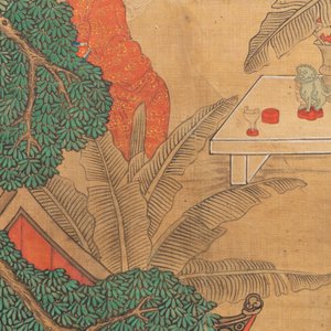 In the manner of Qiu Ying 仇英 (1494-1552): 'Festival in Chinese Garden', ink and colour on silk, 17/18th C. — photo 19