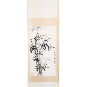 In the manner of Yun Shouping 惲壽平 (1633-1690): 'Bamboo', ink on paper, 19/20th C. — foto 2