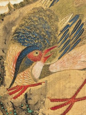 In the manner of Yun Shouping 惲壽平 (1633-1690):'Pheasant and peonies', ink and colour on silk — 照片 25