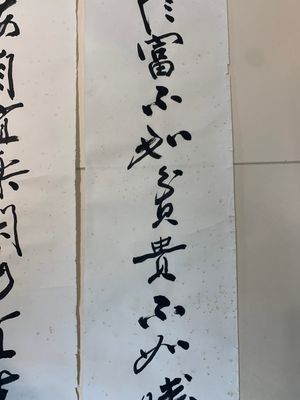 In the manner of Zhang Daqian 張大千 (1898-1983): 'Couplet', ink on paper — foto 11