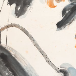 In the manner of Zhang Daqian 張大千 (1898-1983): 'Lotus', ink and colour on paper — photo 8