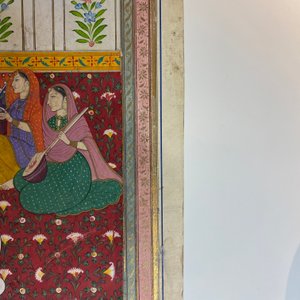 Indian school miniature: 'Audience with Maharaja Ranjit Singh', opaque pigments heightened with gold on paper, 19th C. — 照片 30