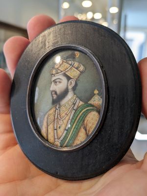 Indische school: Elf Taj Mahal miniaturen met de portretten van Shah Jaha en zijn vrouw Mumtaz Mahal, begin 20e eeuw — foto 6