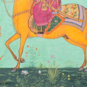 Indische school, miniatuur: 'Portret van Akbar de Grote, de derde Mogolse keizer' — foto 5
