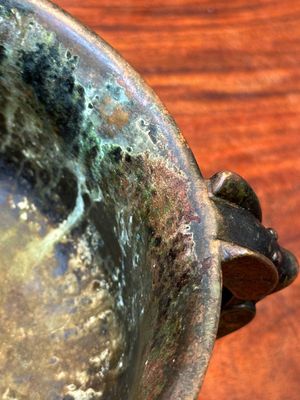 Insolite brûle-parfum archaïque de type 'gui' en bronze au couvercle en bois, Chine, Song — photo 9