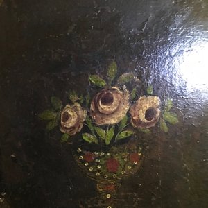 Iraanse school: Zulaikha's dienstmeiden verminken zich bij het zien van Yusuf, olie op doek, Qajar, Iran, 19e eeuw — foto 22