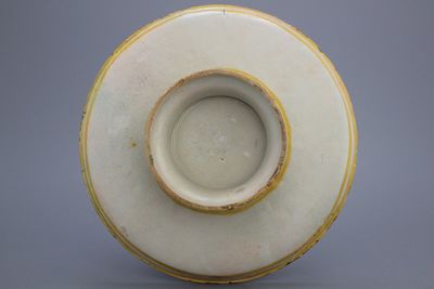 Italiaanse majolica tazza, "De uitdrijving uit de Tuin van Eden", Urbino, ca. 1580