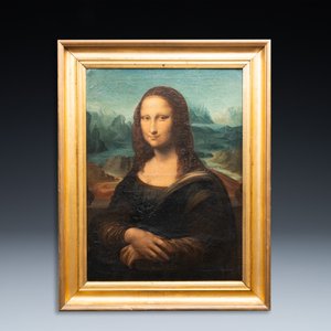 Italiaanse school, naar Leonardo da Vinci: 'Mona Lisa', olie op doek, gedateerd 1839 — foto 2