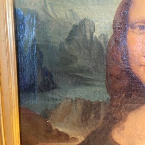 Italiaanse school, naar Leonardo da Vinci: 'Mona Lisa', olie op doek, gedateerd 1839 — foto 27