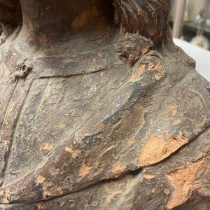 Italiaanse school, omgeving of navolger van Agnolo di Polo de’ Vetri (1470 - 1528), terracotta buste, 16e eeuw: De jonge Christus of Cristo Giovinetto — foto 16