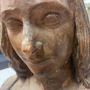 Italian school, surrounding or follower of Agnolo di Polo de’ Vetri (1470 - 1528), a terracotta bust, 16th C.: The young Christ or Cristo Giovinetto — 照片 19