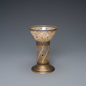 J. & L. Lobmeyr, Vienna, late 19th C.: An Islamic or Mamluk-style enamelled glass beaker — 照片 1