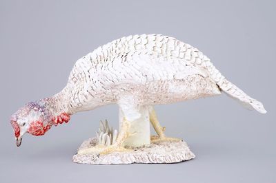 Jack Jefferys (1896-1961): Une dinde, grand groupe en céramique