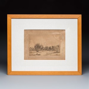 James Ensor (1860-1949): 'The Orchard', etching — 照片 2