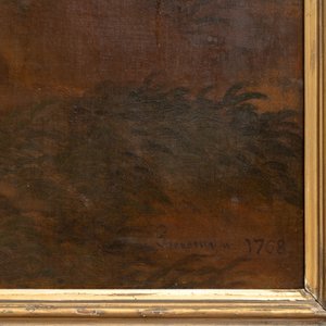 Jan Anton Garemijn (Bruges, 1712-1789): 'Putti in a pastoral landscape', oil on canvas, dated 1768 — photo 5