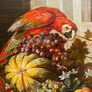 Jan Anton Garemijn (Bruges, 1712-1789): 'Putto with Parrot', oil on canvas, 18th C. — photo 3