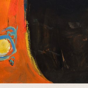Jan Cobbaert (1909-1995): Abstracte compositie, gemengde techniek op papier, gedat. 1967 — foto 4