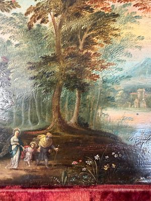 Jan van Kessel the Younger (Antwerp, 1654 – Madrid, 1708): 'The Holy Family in a Forest Landscape', oil on copper — 照片 26