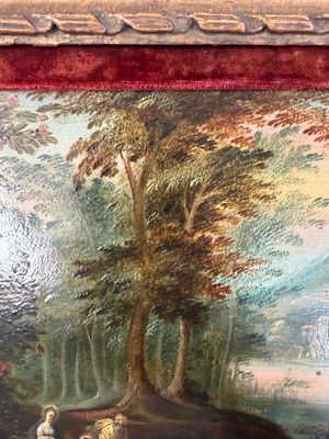 Jan van Kessel the Younger (Antwerp, 1654 – Madrid, 1708): 'The Holy Family in a Forest Landscape', oil on copper — 照片 27