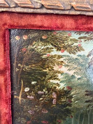 Jan van Kessel the Younger (Antwerp, 1654 – Madrid, 1708): 'The Holy Family in a Forest Landscape', oil on copper — 照片 28