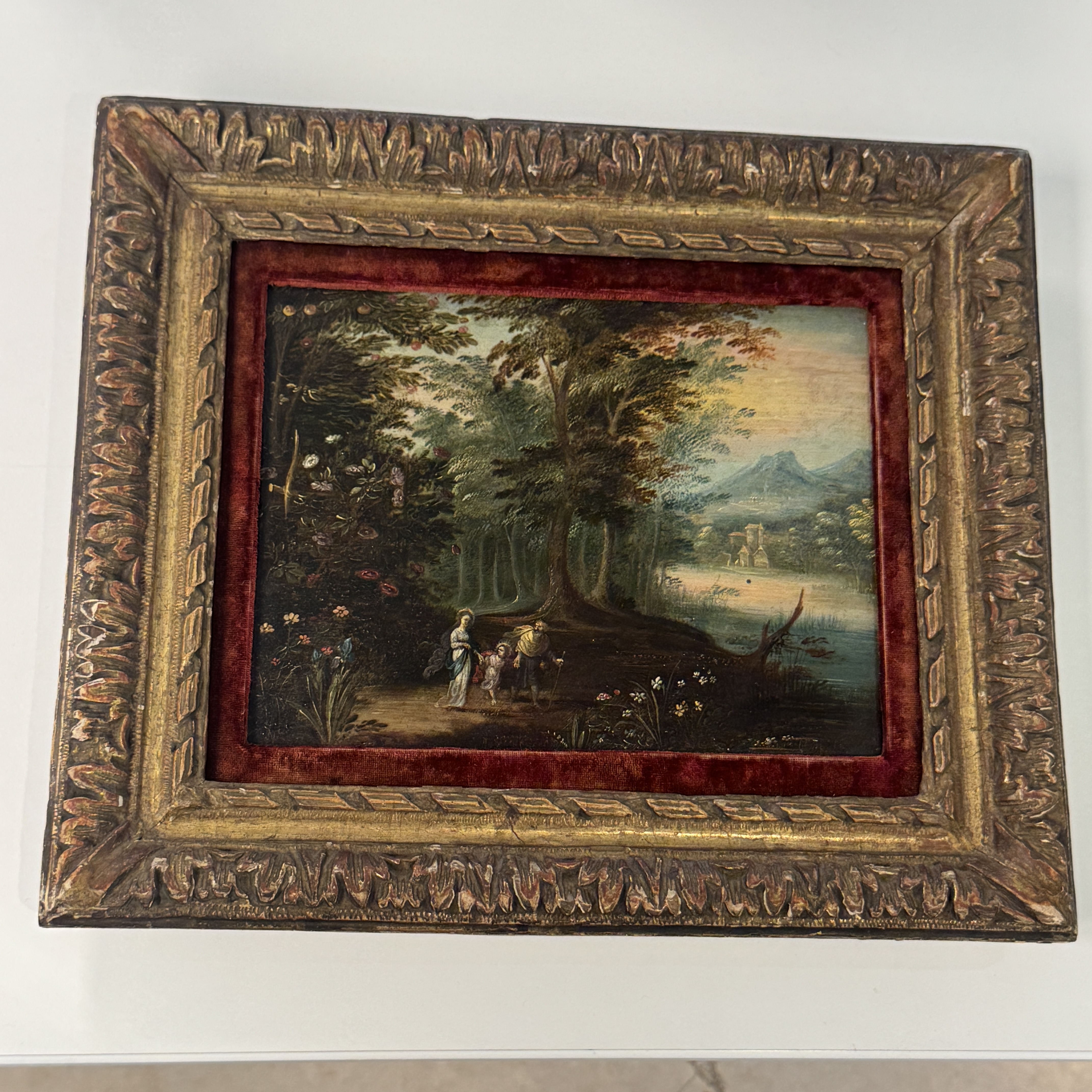 Jan van Kessel the Younger (Antwerp, 1654 – Madrid, 1708): 'The Holy Family in a Forest Landscape', oil on copper — 照片 1