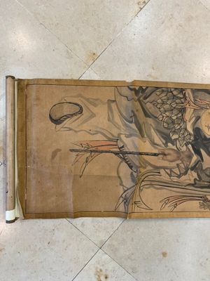 Japanese school, follower of Sesson Shukei 雪村周継 (1504 – c. 1589): 'Two immortals', ink and colour on paper — photo 4