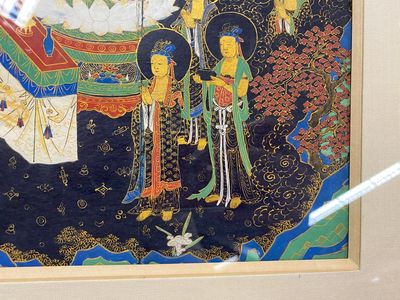 Japanse school: 'Hoofdstuk uit de Lotus Sutra', inkt, kleur en vergulding op papier, Edo/Meiji, 18/19e eeuw — foto 9