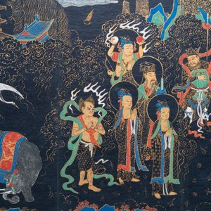 Japanse school: 'Hoofdstuk uit de Lotus Sutra', inkt, kleur en vergulding op papier, Edo/Meiji, 18/19e eeuw — foto 3