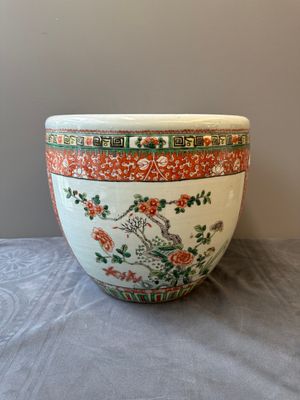 Jardinière en porcelaine de Chine famille verte, 19ème — photo 1