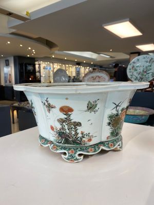 Jardinière impériale en porcelaine de Chine famille verte, marque et époque de Kangxi — photo 1