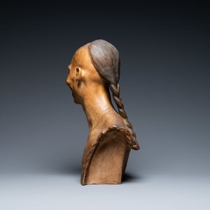 Jean Mich (France, 1871-1919): Bust of Chih-Fan, patinated terracotta — photo 5