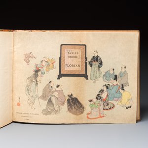 Jean-Pierre Claris de Florian, 'Fables Choisies', illustrated woodblock prints by Japanese artists under Pierre Barboutau — photo 3