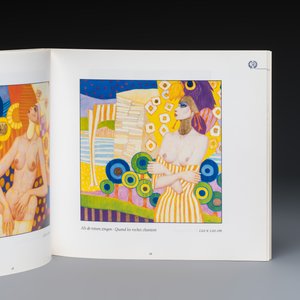 Jef van Tuerenhout (1926-2006): a polychrome enamel brooch and a leaflet with original drawing — 照片 5