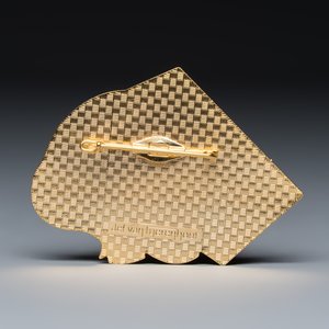 Jef van Tuerenhout (1926-2006): a polychrome enamel brooch and a leaflet with original drawing — 照片 7