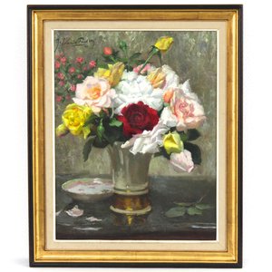 Jef Vandefackere (1879-1946), Stilleven met rozen — foto 1