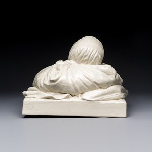 Joseph Ducaju (Antwerp, 1823-1891): a white glazed 'Under God's Protection' group, signed, 19th C. — 照片 5