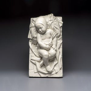 Joseph Ducaju (Antwerp, 1823-1891): a white glazed 'Under God's Protection' group, signed, 19th C. — 照片 6