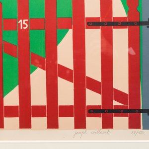 Joseph Willaert (1936–2014): ‘House with a Red Fence’, colour lithograph — photo 4