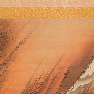 Katsushika Hokusai (Japan, 1760 – 1849), ink and color on silk: Ryubi jumping his horse across a stream, ca. 1834 — photo 4