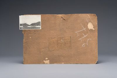 Kawahara Keiga 川原慶賀 (Japan, 1786-1860): 'Two Dutch Vessels Anchored off Nagasaki Bay', gouache on silk, seal mark, 19th C. — 照片 8