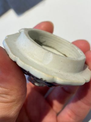 Kendi de forme hexagonale et son couvercle en porcelaine de Chine en bleu et blanc, Kangxi — photo 24