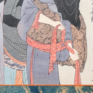 Kitagawa Utamaro (Japan, 1754–1806), ukiyo-e houtsnede, 18/19e eeuw: Umegawa Chubei no kihan — foto 5