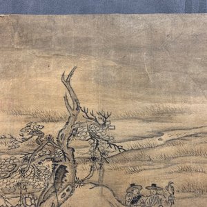 Koreaanse school: Figuren in een landschap, inkt op papier, Joseon, 18/19e eeuw — foto 4