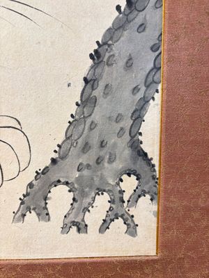 Korean school: 'A pair of tiger paintings', ink and colour on paper, Joseon, 19th C. — 照片 7