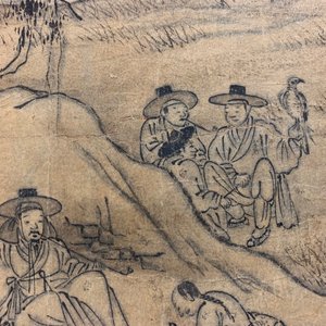 Korean school: Figures in a landscape, ink on paper, Joseon, 18/19th C. — 照片 7