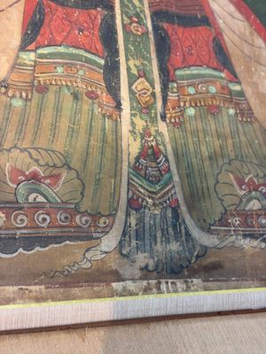 Korean school: 'Portrait of an Emperor', ink and colour on paper, Joseon, 18th C. — photo 13