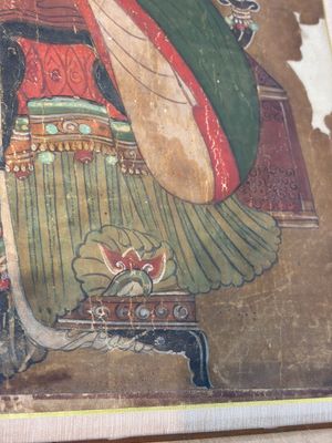 Korean school: 'Portrait of an Emperor', ink and colour on paper, Joseon, 18th C. — photo 14