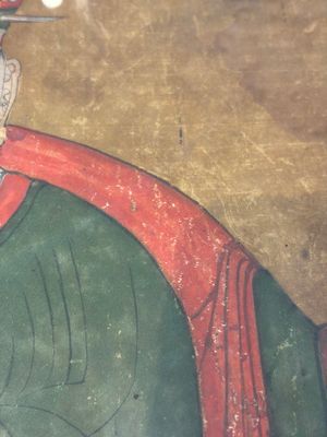 Korean school: 'Portrait of an Emperor', ink and colour on paper, Joseon, 18th C. — photo 4